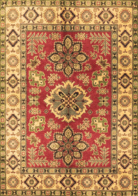 Geometric Brown Traditional Rug, tr2682brn