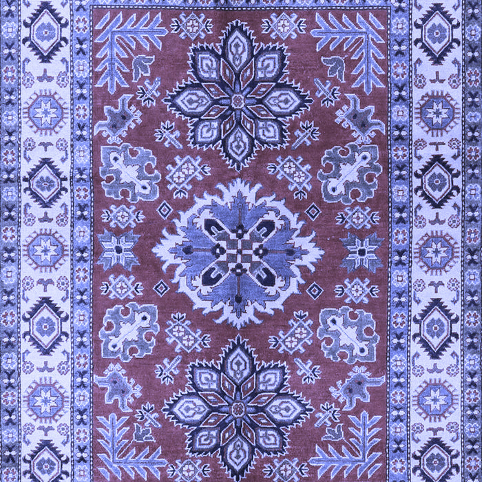 Geometric Blue Traditional Rug, tr2682blu