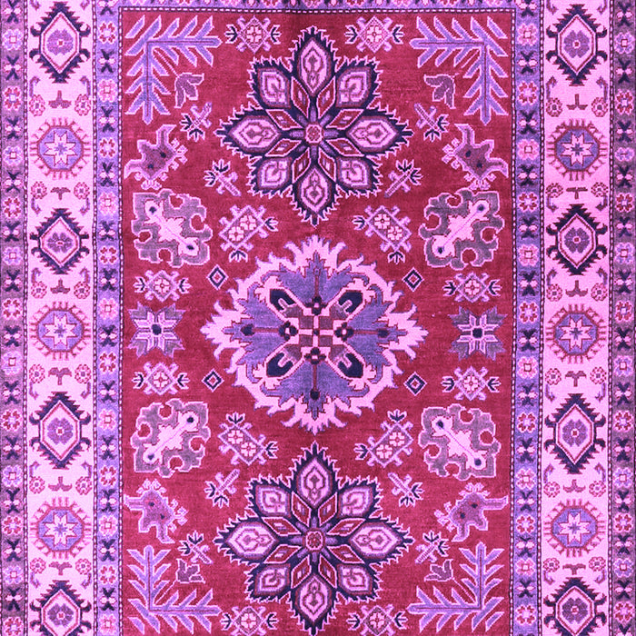 Geometric Purple Traditional Rug, tr2682pur