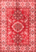 Geometric Red Traditional Area Rugs