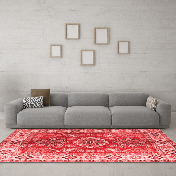 Traditional Red Washable Rugs