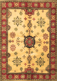 Geometric Brown Traditional Rug, tr2683brn