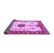 Sideview of Geometric Purple Traditional Rug, tr2683pur