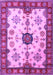 Geometric Purple Traditional Rug, tr2683pur