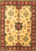 Machine Washable Geometric Brown Traditional Rug, wshtr2683brn