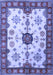 Geometric Blue Traditional Rug, tr2683blu