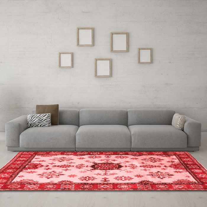 Traditional Red Washable Rugs