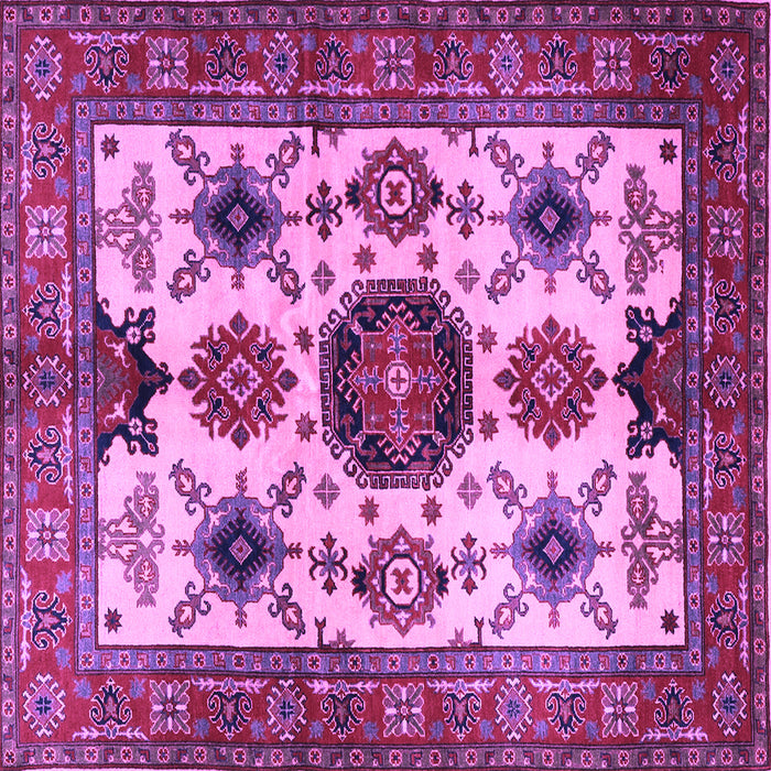 Square Persian Purple Traditional Rug, tr2684pur