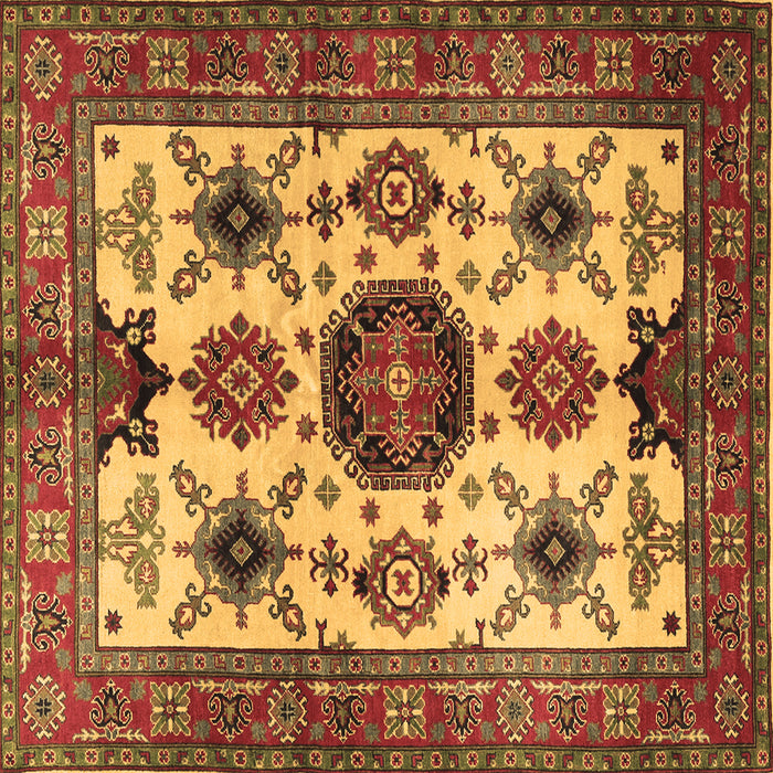 Square Machine Washable Persian Brown Traditional Rug, wshtr2684brn