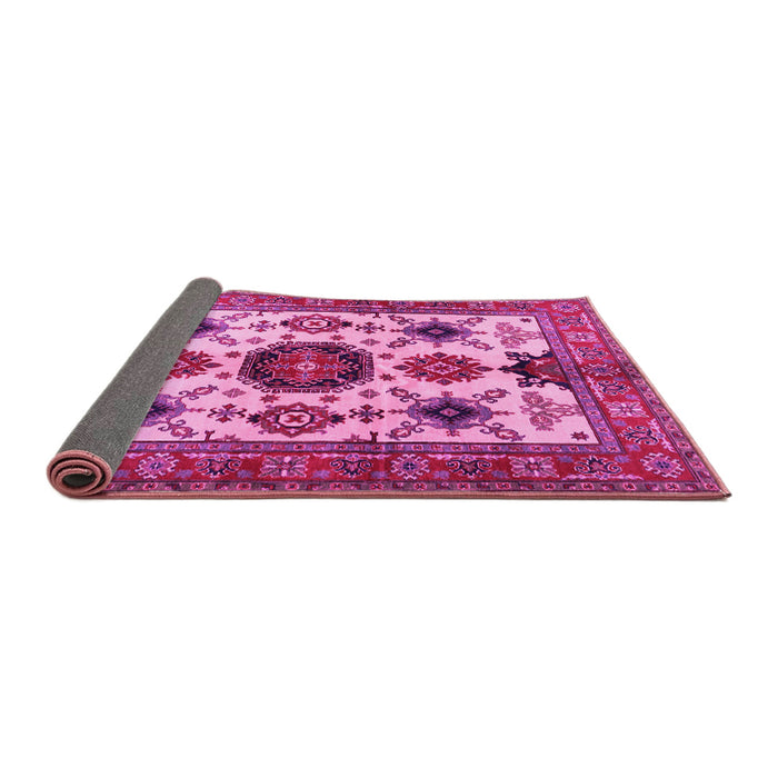 Sideview of Persian Pink Traditional Rug, tr2684pnk