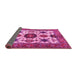 Sideview of Persian Pink Traditional Rug, tr2684pnk