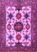 Machine Washable Persian Purple Traditional Area Rugs, wshtr2684pur