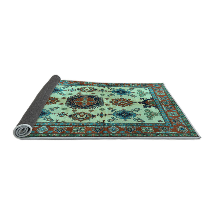 Sideview of Persian Light Blue Traditional Rug, tr2684lblu