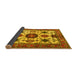 Sideview of Persian Yellow Traditional Rug, tr2684yw