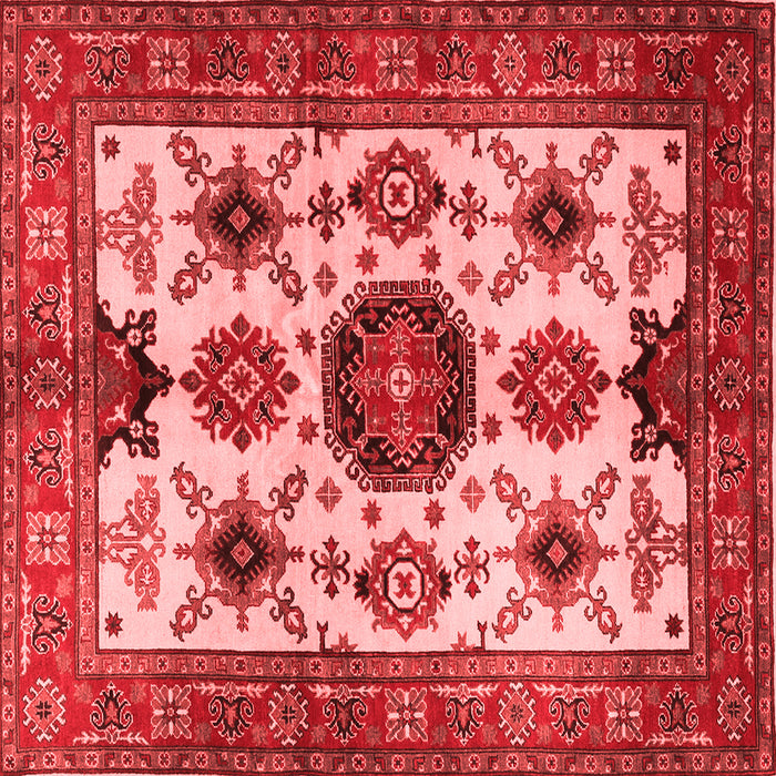 Machine Washable Persian Red Traditional Rug, wshtr2684red