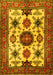 Machine Washable Persian Yellow Traditional Rug, wshtr2684yw