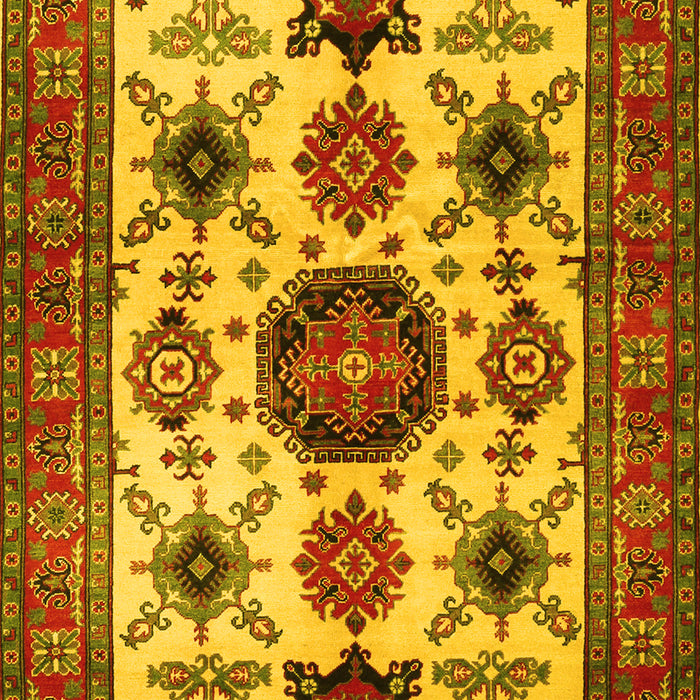 Machine Washable Persian Yellow Traditional Rug, wshtr2684yw