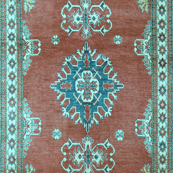 Machine Washable Persian Light Blue Traditional Rug, wshtr2685lblu