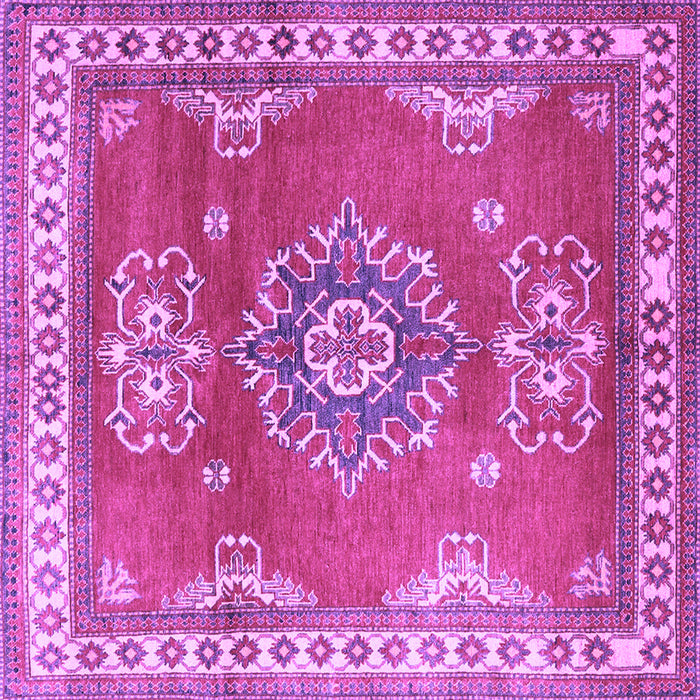 Square Persian Purple Traditional Rug, tr2685pur
