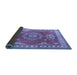 Sideview of Persian Blue Traditional Rug, tr2685blu