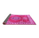 Sideview of Persian Pink Traditional Rug, tr2685pnk