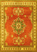 Machine Washable Persian Yellow Traditional Rug, wshtr2685yw