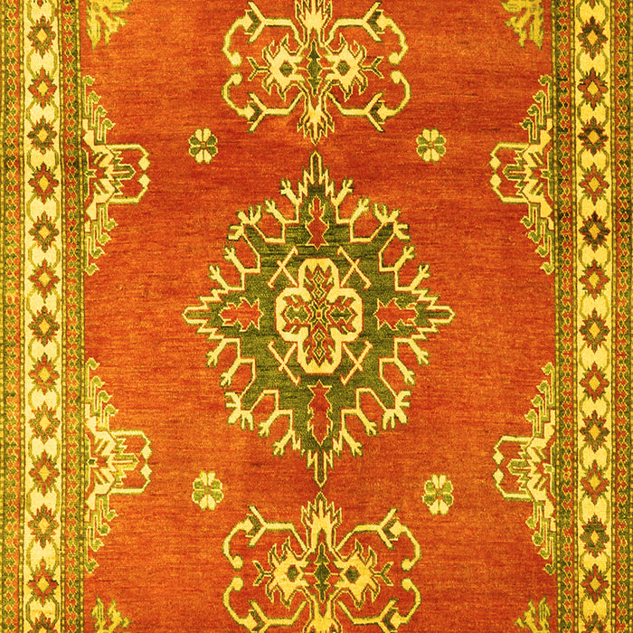 Machine Washable Persian Yellow Traditional Rug, wshtr2685yw