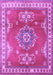 Machine Washable Persian Purple Traditional Area Rugs, wshtr2685pur