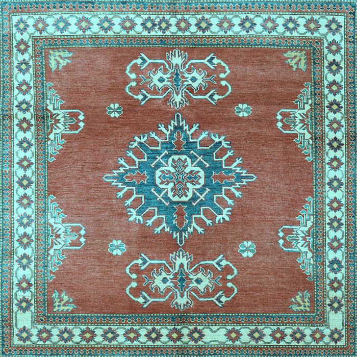 Square Persian Light Blue Traditional Rug, tr2685lblu