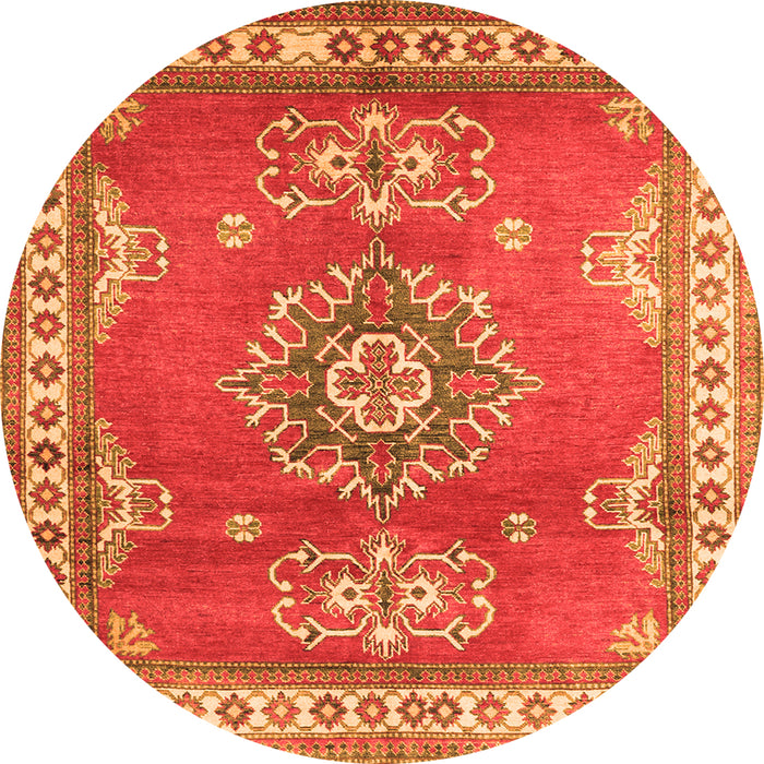 Square Persian Orange Traditional Rug, tr2685org