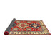 Sideview of Traditional Fire Brick Red Persian Rug, tr2686