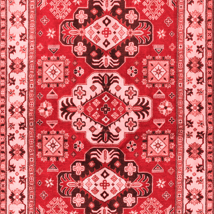 Machine Washable Persian Red Traditional Rug, wshtr2686red