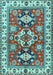 Machine Washable Persian Light Blue Traditional Rug, wshtr2686lblu