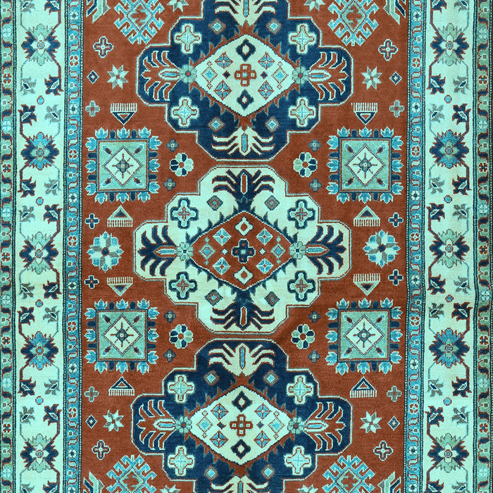 Machine Washable Persian Light Blue Traditional Rug, wshtr2686lblu