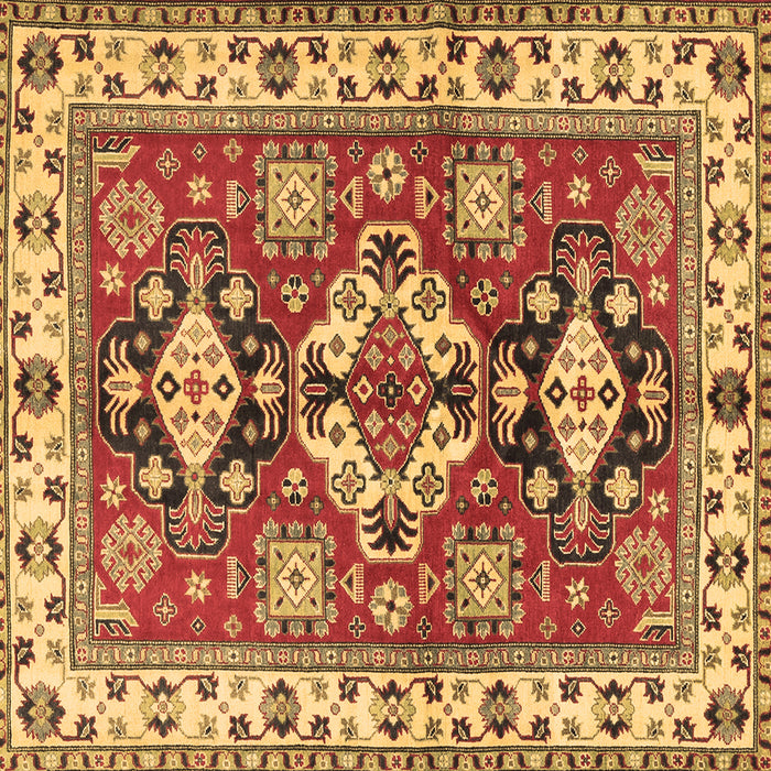 Square Persian Brown Traditional Rug, tr2686brn