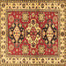 Square Persian Brown Traditional Rug, tr2686brn