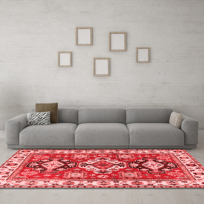 Traditional Red Washable Rugs