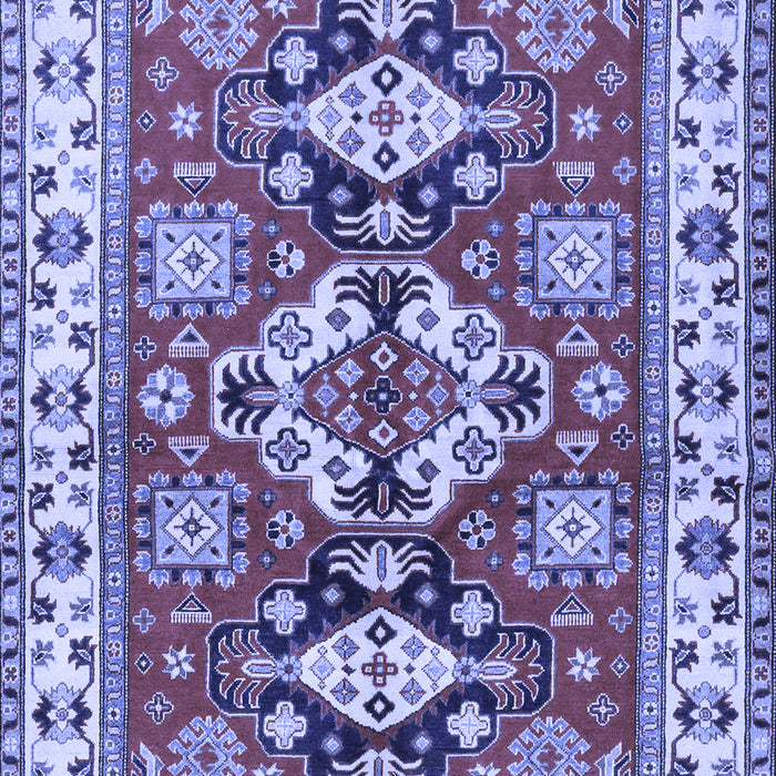 Machine Washable Persian Blue Traditional Rug, wshtr2686blu