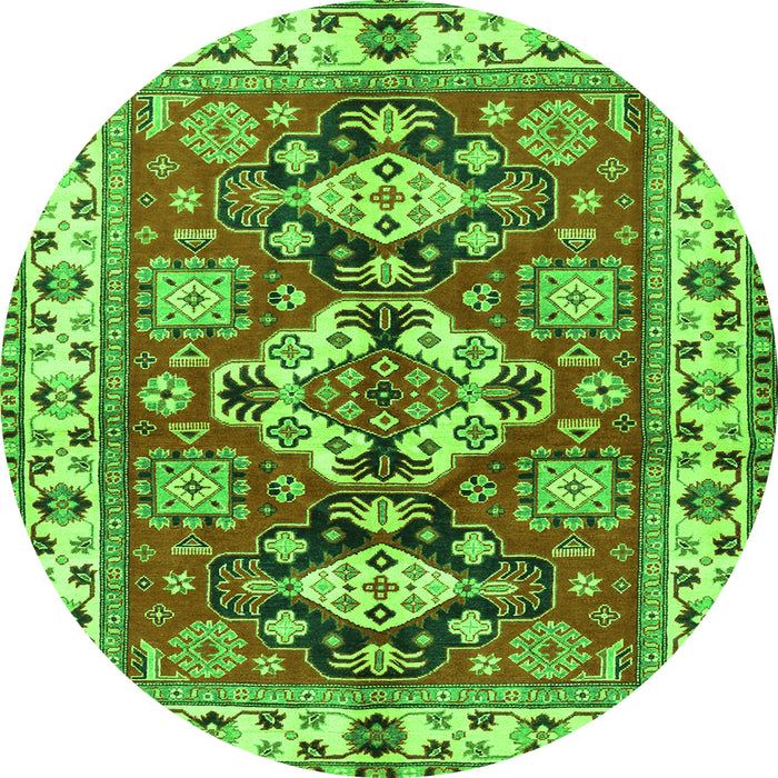 Machine Washable Persian Green Traditional Area Rugs, wshtr2686grn