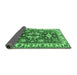 Sideview of Persian Emerald Green Traditional Rug, tr2686emgrn