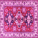 Square Persian Pink Traditional Rug, tr2686pnk
