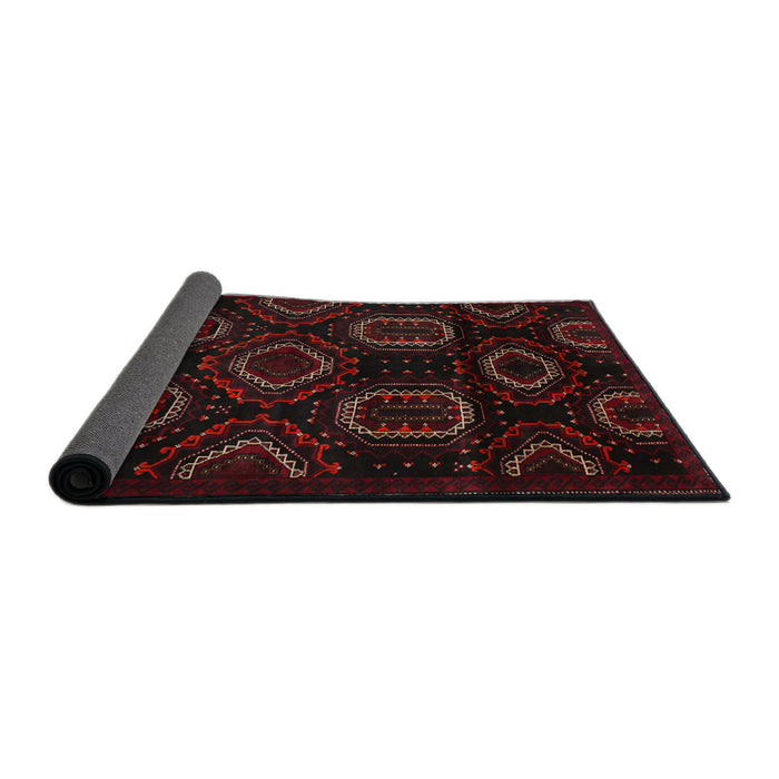 Sideview of Traditional Chocolate Brown Persian Rug, tr2687