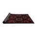 Sideview of Traditional Chocolate Brown Persian Rug, tr2687