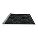 Sideview of Machine Washable Persian Light Blue Traditional Rug, wshtr2687lblu