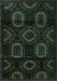 Machine Washable Persian Turquoise Traditional Area Rugs, wshtr2687turq