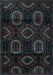 Machine Washable Persian Light Blue Traditional Rug, wshtr2687lblu