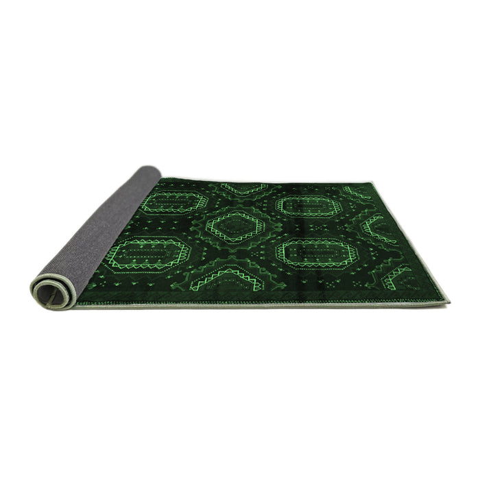 Sideview of Persian Emerald Green Traditional Rug, tr2687emgrn