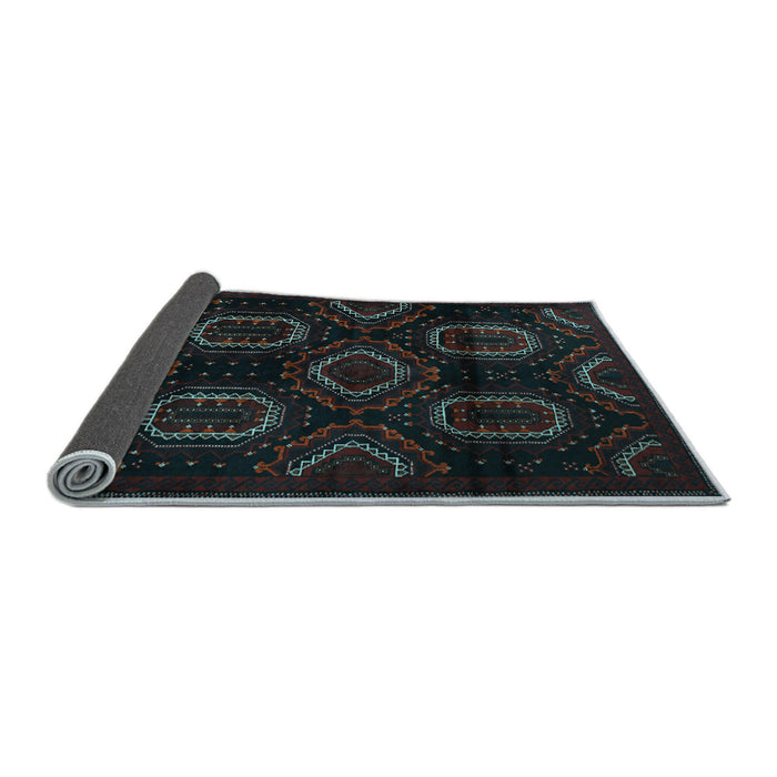 Sideview of Persian Light Blue Traditional Rug, tr2687lblu