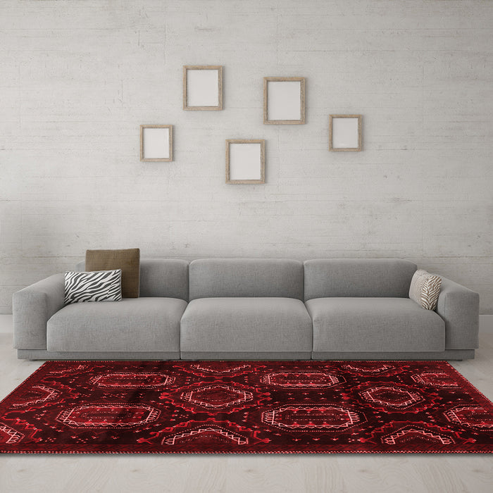 Traditional Red Washable Rugs