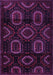 Machine Washable Persian Purple Traditional Area Rugs, wshtr2687pur